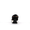 Basket noire fleuri