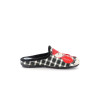 Chausson noir mule à motif