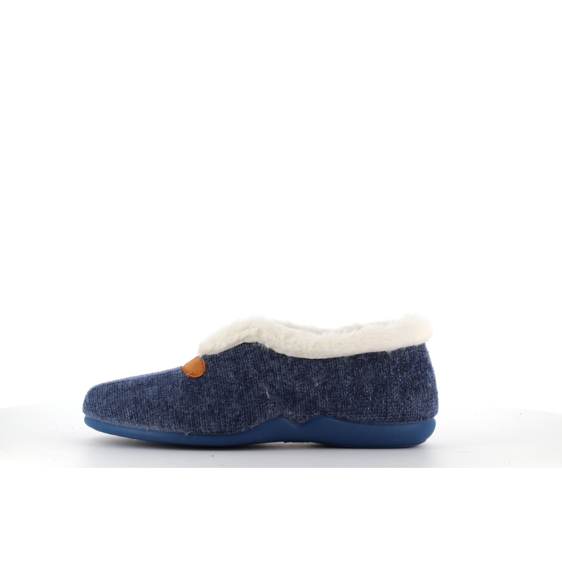 Chausson fermé bleu