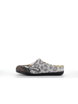 chausson ouvert gris