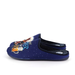 Chausson mule marine a motif