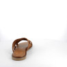 sandales marrons en cuir daim