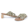 mules Porronet vert kaki