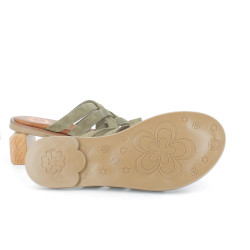 mules Porronet vert kaki