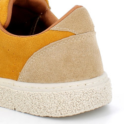 Basket jaune en cuir