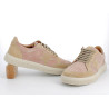 basket Flexinos rose en cuir daim