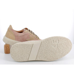 basket Flexinos rose en cuir daim