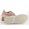 basket Flexinos rose en cuir daim