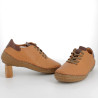 baskets Flexinos marron en cuir