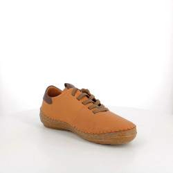 baskets Flexinos marron en cuir