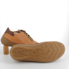 baskets Flexinos marron en cuir