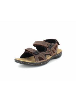 Sandale marron en cuir