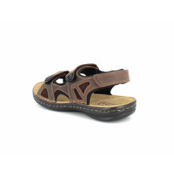 Sandale marron en cuir