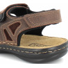 Sandale marron en cuir