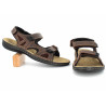 Sandale marron en cuir