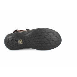 Sandale marron en cuir