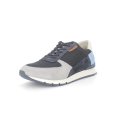 Basket bleu marine en cuir