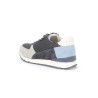 Basket bleu marine en cuir