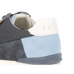 Basket bleu marine en cuir