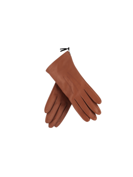 gants en cuir marron