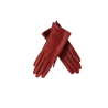 gants en cuir rouge