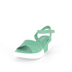 nu-pieds vert Coco et Abricot