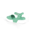 nu-pieds vert Coco et Abricot