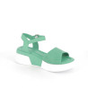 nu-pieds vert Coco et Abricot
