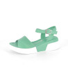 nu-pieds vert Coco et Abricot