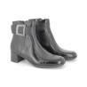 Bottine noir en cuir