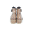 Bottine marron en cuir verni
