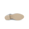 Bottine marron en cuir verni