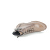 Bottine marron en cuir verni