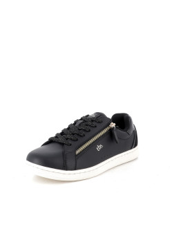 Basket basses noires en cuir
