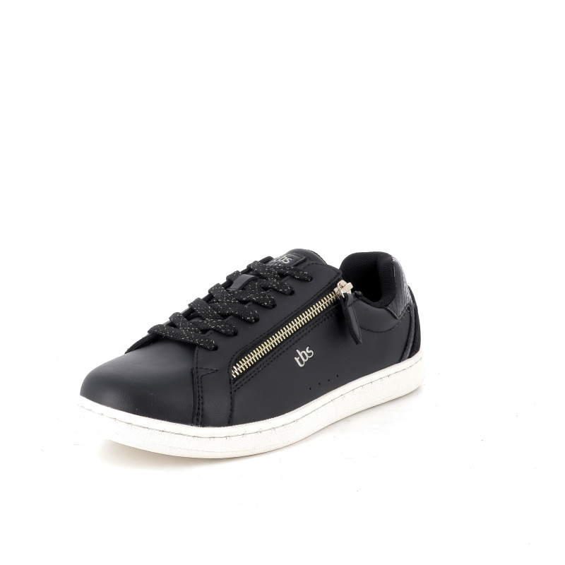 Basket basses noires en cuir