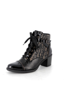 Talon Rieker Y2032-00 en cuir vernis et en synthétique