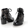 Talon Rieker Y2032-00 en cuir vernis et en synthétique