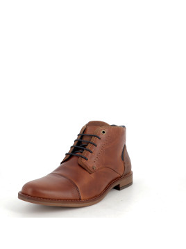 Chaussures de ville marron en cuir Bull boxer