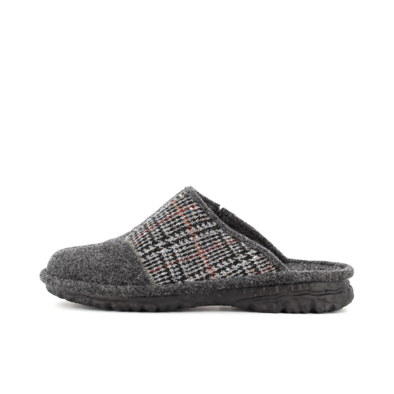 chausson gris en laine