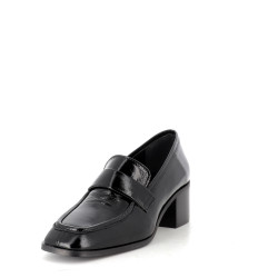 mocassins noirs JB Martin Vita en cuir vernis