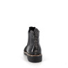 Bottines en cuir noir Fugitive