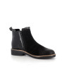 Bottines en cuir noir Fugitive