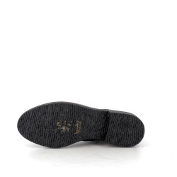 Bottines en cuir noir Fugitive