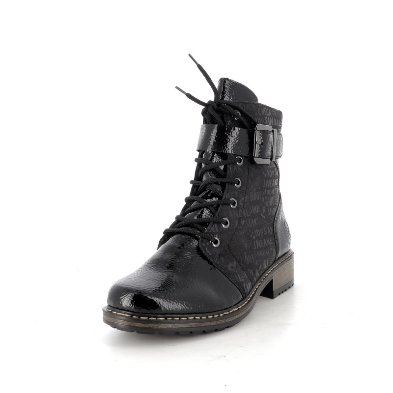 Bottines montantes en cuir Rieker