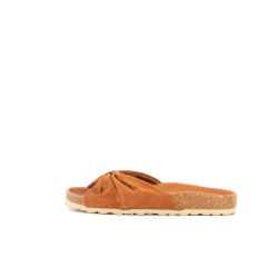 Sandales jaunes moutardes en daim Verbenas