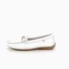 Mocassins en cuir blanc Fluchos