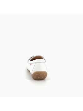 Mocassins en cuir blanc Fluchos