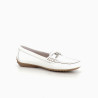 Mocassins en cuir blanc Fluchos
