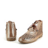 Chaussures en cuir camel mieges mel Coco Abricot