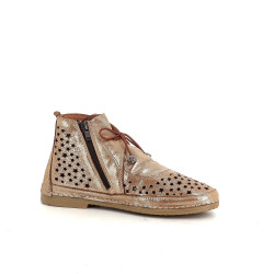 Chaussures en cuir camel mieges mel Coco Abricot